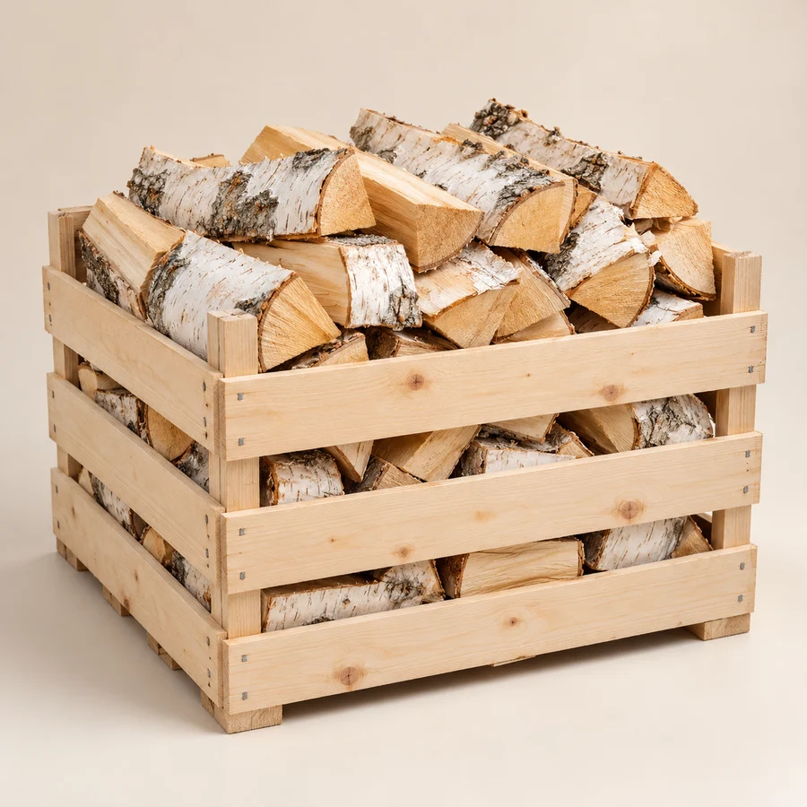 Beržinės malkos – produkto tipo iliustracija
